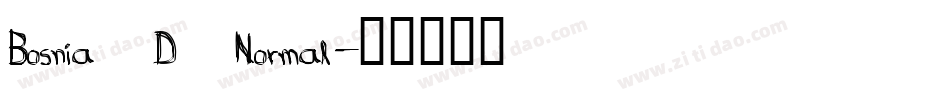 Bosnia D Normal字体转换
